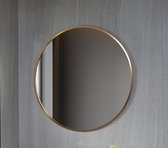 Bella Mirror - Spiegel Rond - Badkamerspiegel - 100 cm - Met gouden frame