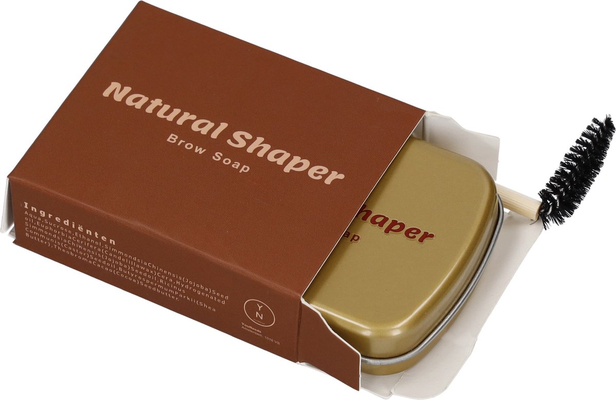 Natural Shaper Brow Soap met Bamboo Brush – Browsoap - Wenkbrauwgel met langdurig effect – Veilig en Natuurlijk – Brow Shaping - Wenkbrauw soap - YouNeeds