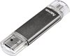 Hama FlashPen Laeta Twin USB-stick smartphone/tablet Grijs 16 GB USB 2.0, Micro-USB 2.0
