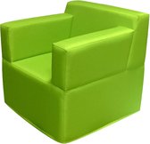 Stoel groen fauteuil kinder Tubbli waterproof en slijtvast in vele kleuren Modena 60