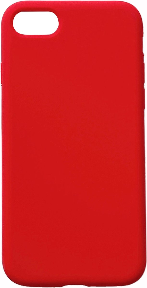 Casemania Hoesje Geschikt voor Apple iPhone X/XS - Rood - Liquid Siliconen Back Cover