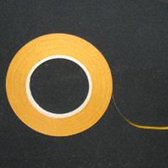 Rol dubbelzijdig tape 9 mm 50 mtr (geel)