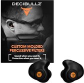 Decibullz Percussive Filters - Jacht en schieten oordopjes - Demping 33dB - 3 maten oordopjes, 1 etui, 1 lanyard