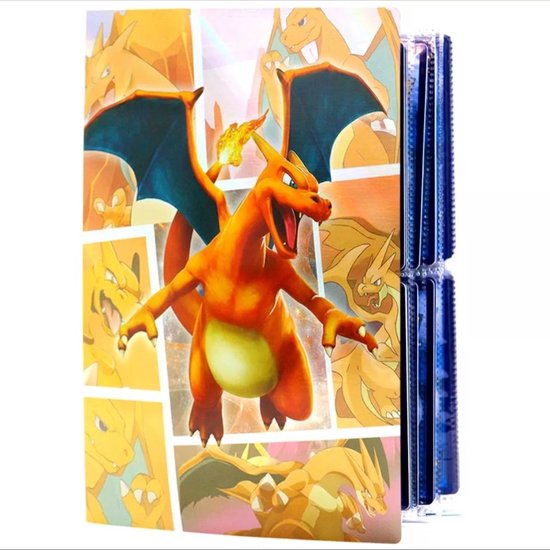 Thumbnail van een extra afbeelding van het spel A.A.S Pokémon Verzamelmap Charizard -Pokémon Kaarten Album Voor 240 kaarten- Charizard glimmend- A5 formaat