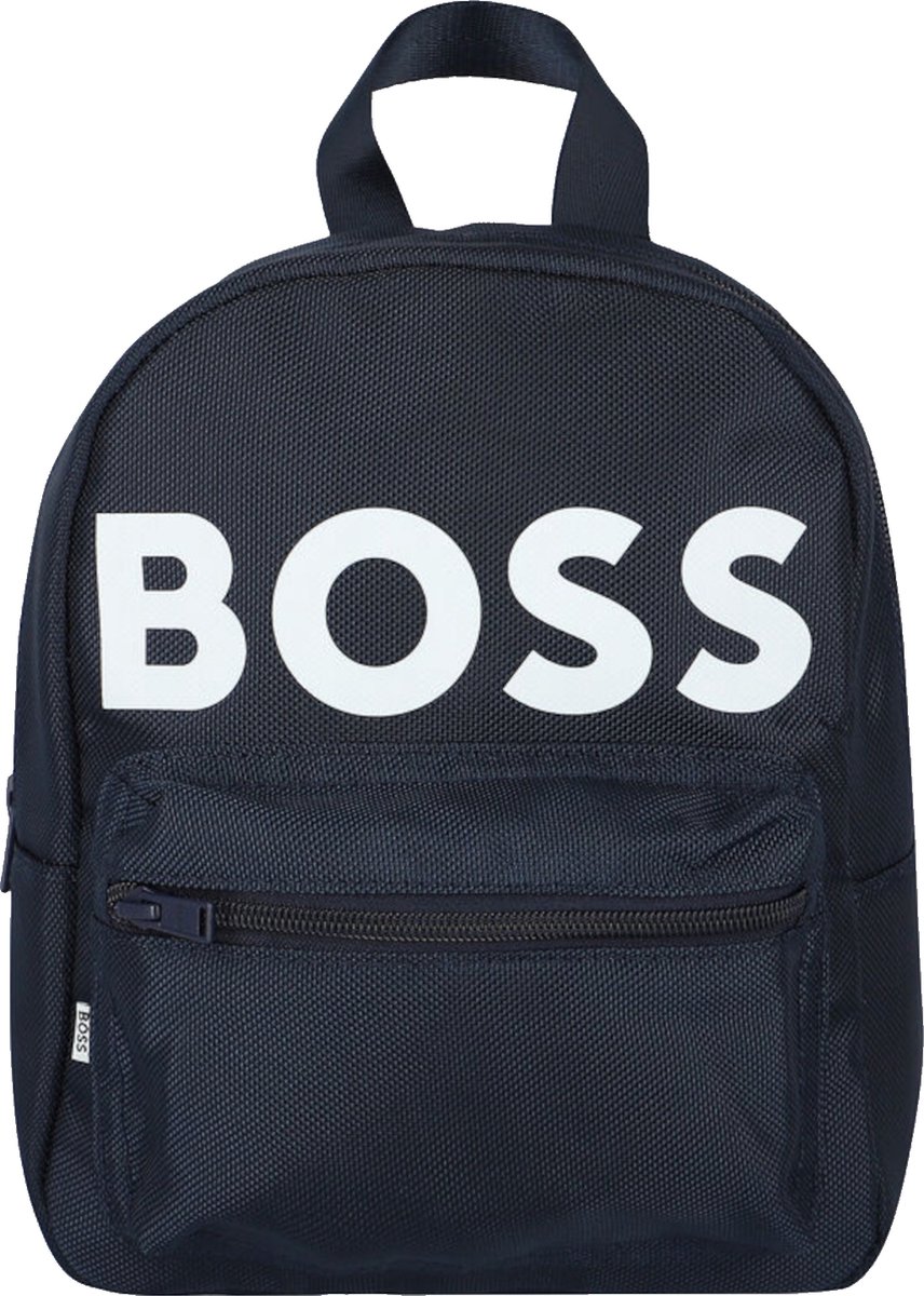 BOSS Logo Backpack J00105-849, voor een jongen, Marineblauw, Rugzak, maat: One size