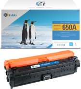 G&G CE271A toner compatibel met HP 650A Tonercartridge Cyaan 1 stuck (s) Huismerk