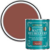 Rust-Oleum Rood Afwasbaar Matte Meubelverf - Baksteenrood 750ml