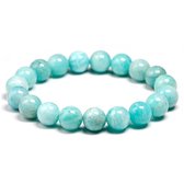 Premium Gems Bracelet en pierres précieuses de qualité supérieure Amazonite - Bracelets de perles de haute qualité avec pierres précieuses naturelles - 18 cm