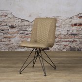 SIDD Capri sidechair - Vintage Brown + Linen Brown