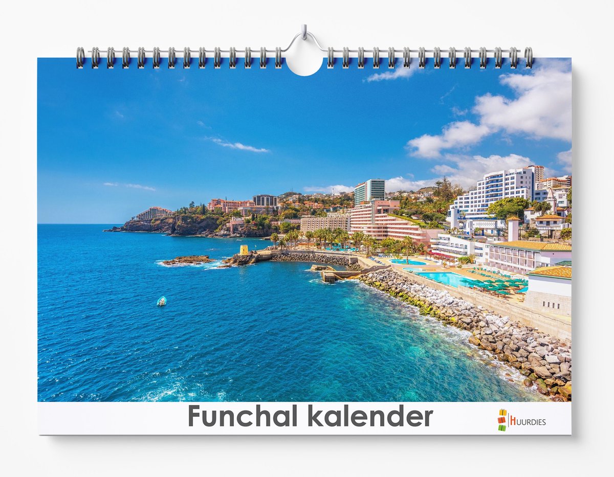 Funchal kalender XL 42 x 29.7 cm | Verjaardagskalender Funchal | Verjaardagskalender Volwassenen