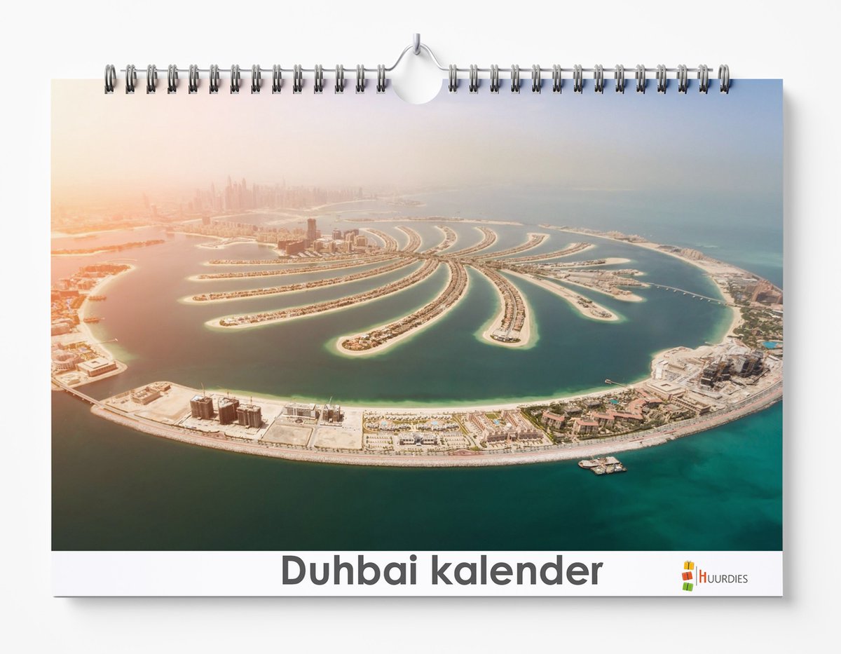 Dubai kalender XL 42 x 29.7 cm | Verjaardagskalender Dubai | Verjaardagskalender Volwassenen