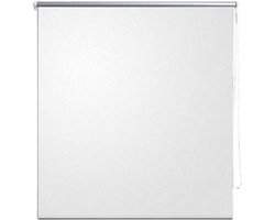vidaXL - Rolgordijn - verduisterend - 44,4 - x - 100 - cm - stofbreedte - 40 - cm - wit