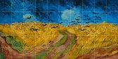 IXXI Korenveld met kraaien - Vincent van Gogh - Wanddecoratie - 100 x 200 cm