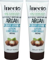 Inecto - Argan Body Lotion - 2 pak - Natuurlijk - Hydraterend