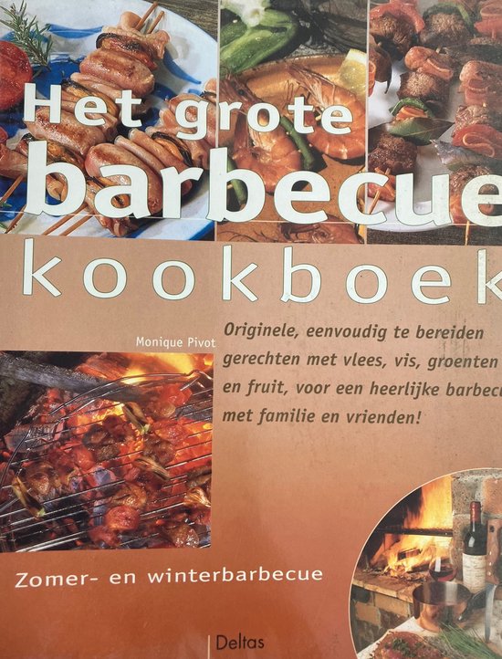 Cover van het boek 'Het grote barbecue-kookboek'