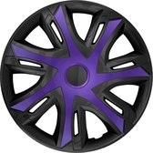 NRM - Enjoliveurs | N- Power 15' enjoliveurs bicolores noir/violet 4 pcs.