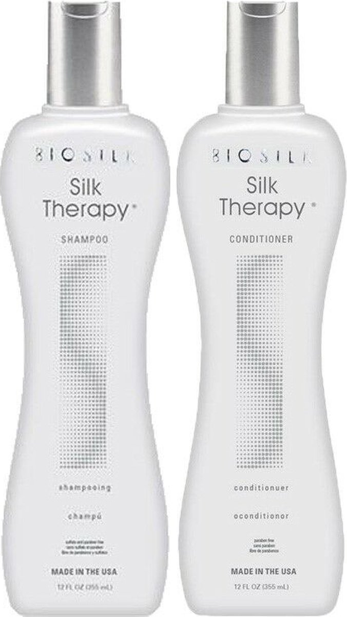 Biosilk Silk Therapy Shampoo 355ml + Conditioner 355ml