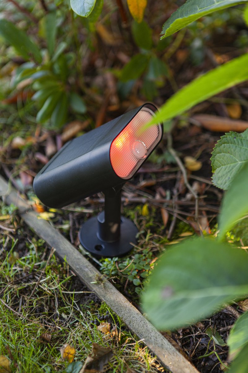 Lutec Connect Ginbo - Smart Solar LED prikspot met PIR bewegingssensor