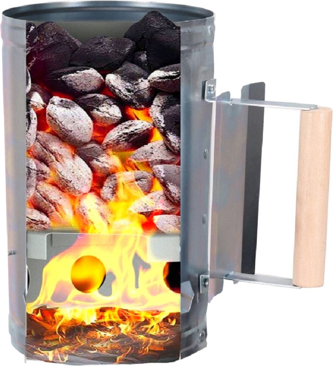 Allume Charbon Électrique KITOSUN 600W - Pour Barbecue, Briquettes - Acier Inox 304 - Sans Flamme Ni Étincelle