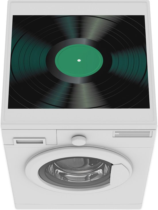 Wasmachine beschermer - Wasmachine mat - Vinyl - Plaat - LP - Retro -  Turquoise -... | bol.com
