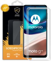 3-Pack Motorola Moto G42 Screenprotectors - MobyDefend Case-Friendly Screensaver - Gehard Glas - Glasplaatjes Geschikt Voor Motorola Moto G42