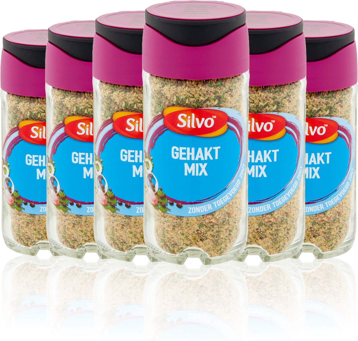 Goedkoopste Silvo | 6 x Natriumarm Gehakt kruidenmix 37 gram | zonder zout | multipack | zoutloos