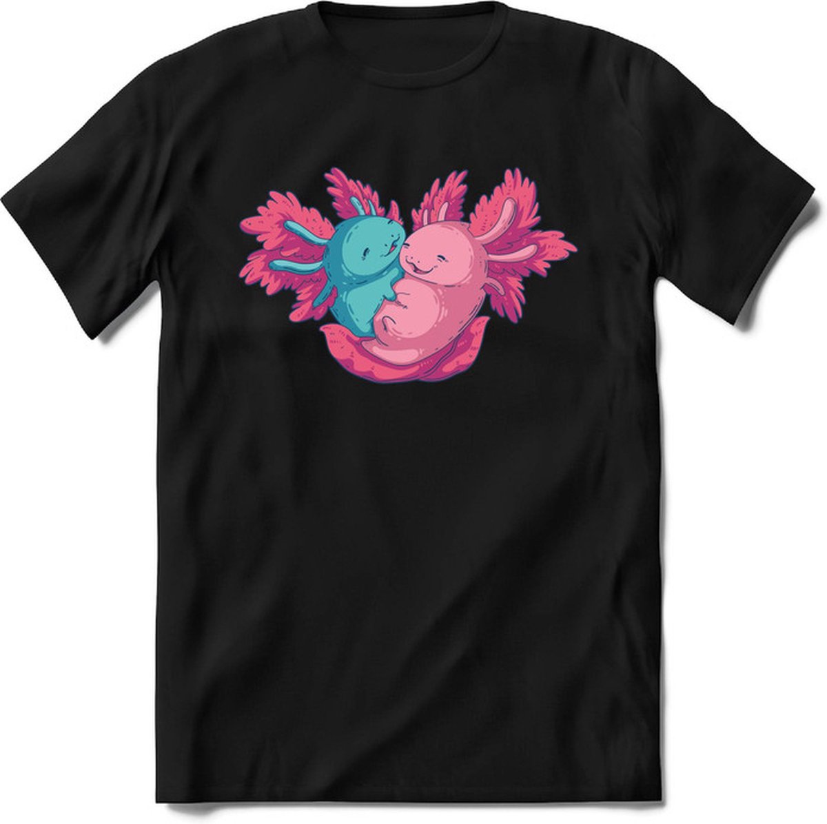 Axolotl Liefde T-Shirt Heren / Dames Dieren Shirt