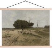 Heide bij Laren - Peinture d'Anton Mauve affiche textielposter 60x45 cm
