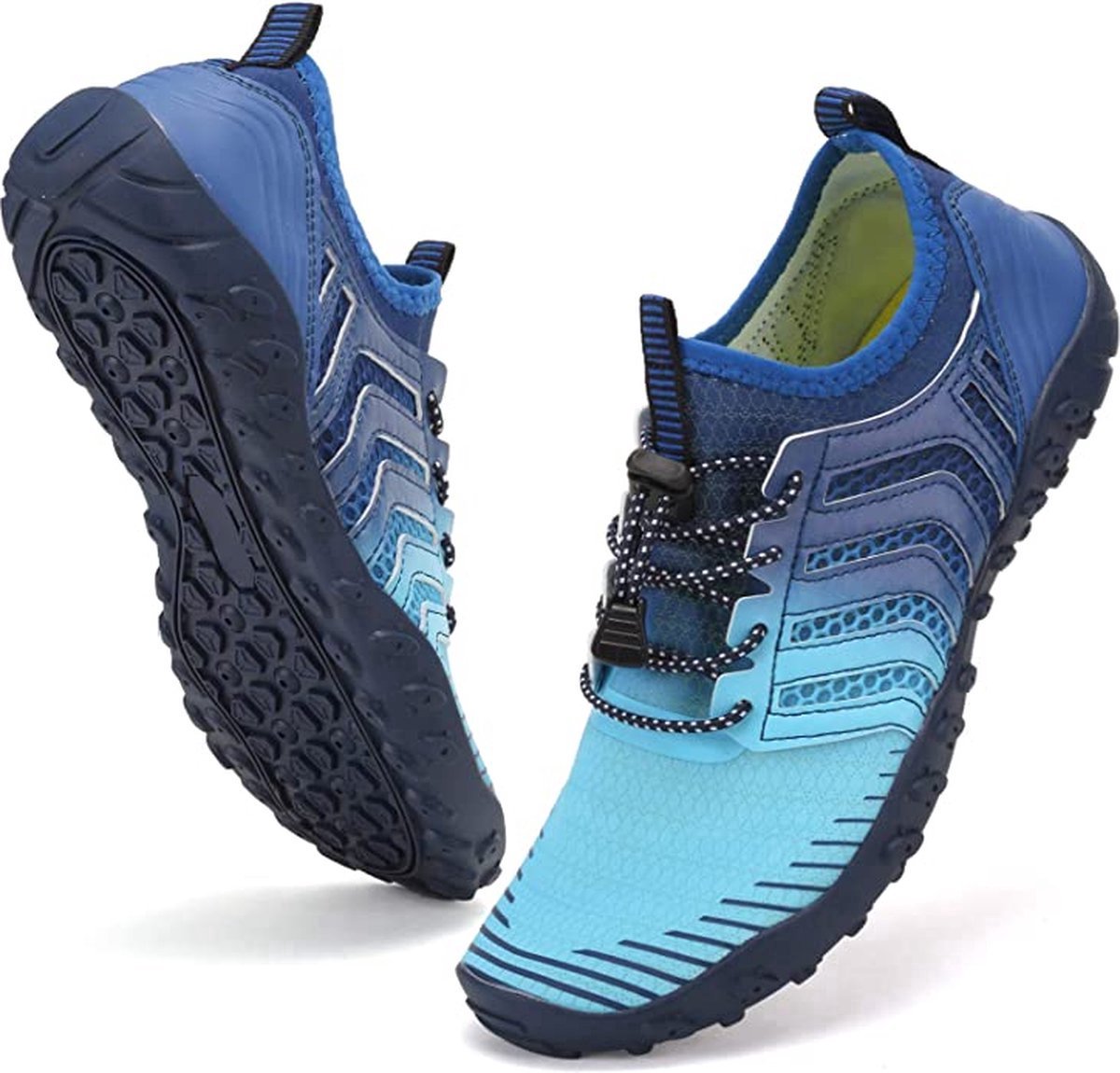 AUXDIQ Dames Zwemschoenen Badschoenen Aquaschoenen Surfschoenen Heren Waterschoenen Strandschoenen Blotevoetenschoenen, Grijs, 40 EU