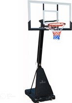 Evolve PT-140 - Verplaatsbare basketbal stand / paal met wielen - Hoogteverstelling 230-305 cm - 8mm backboard - weersbestendig net