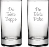 Gegraveerde longdrinkglas 28,5cl De Bêste Pake-De Bêste Beppe