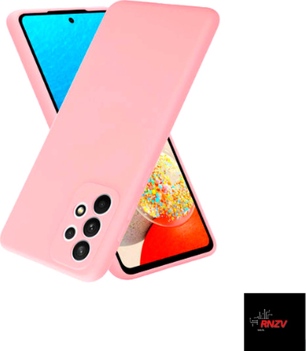 RNZV - Samsung Galaxy A53 5G- Siliconen telefoonhoesje - ROZE