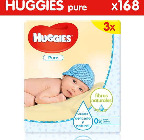 Huggies Babydoekjes Natural Care Per Zak 56 st