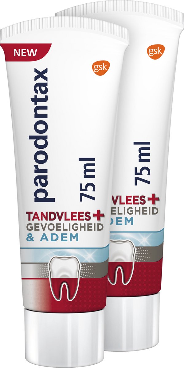 Bol.com Parodontax Tandvlees + Gevoeligheid & Adem - voordeelverpakking - 2x75ml aanbieding