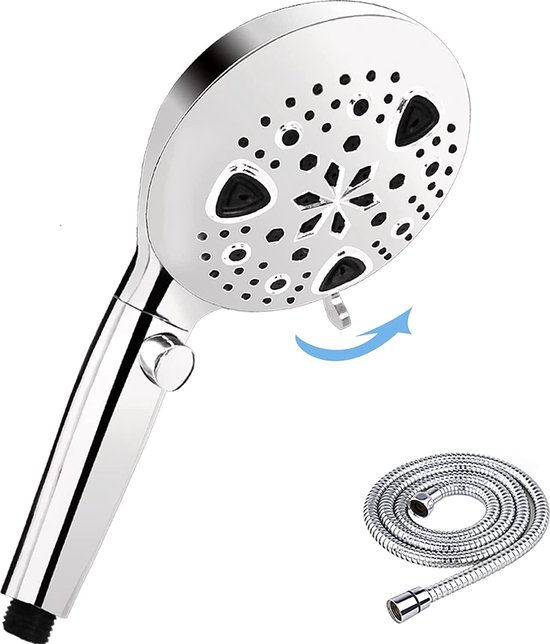 Douchekop Handdouche Hoge druk Roestvrij Staal Wellness Spa