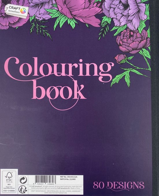 Sensations artisanales | Livre de coloriage fleurs | Livre de coloriage de  Luxe pour... | bol.com