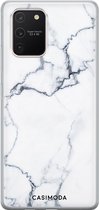 Casimoda® hoesje - Geschikt voor Samsung S10 Lite - Marmer Grijs - Backcover - Siliconen/TPU - Grijs