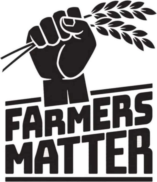 Farmers Matter - Auto sticker - Sticker - Boeren - WIT