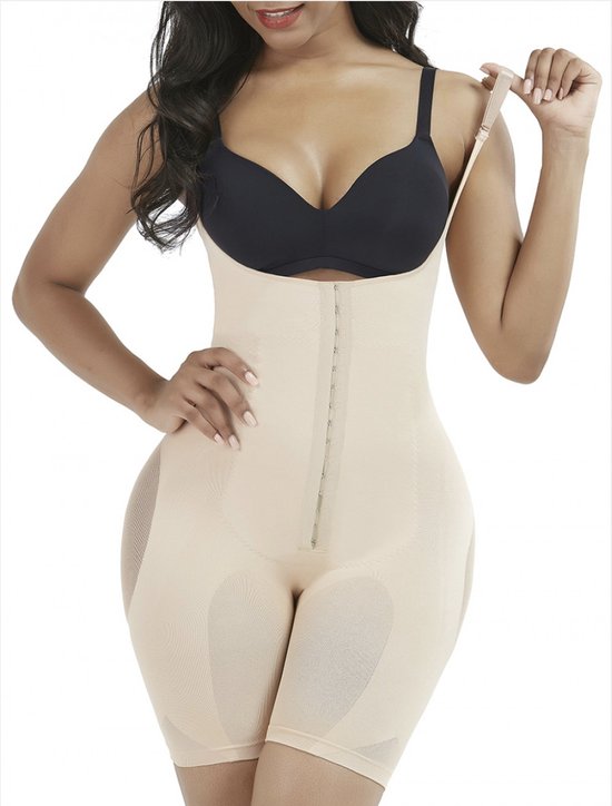 Bel terug Overleving Onschuldig Corrigerende shapewear corset verstelbaar beige M/L | bol.com