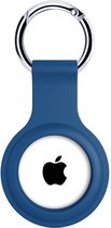Sleutelhanger geschikt voor: de Airtag -Apple Airtag sleutelhanger - Airtag-sleutelhanger - Airtag hoesje blauw - Siliconen