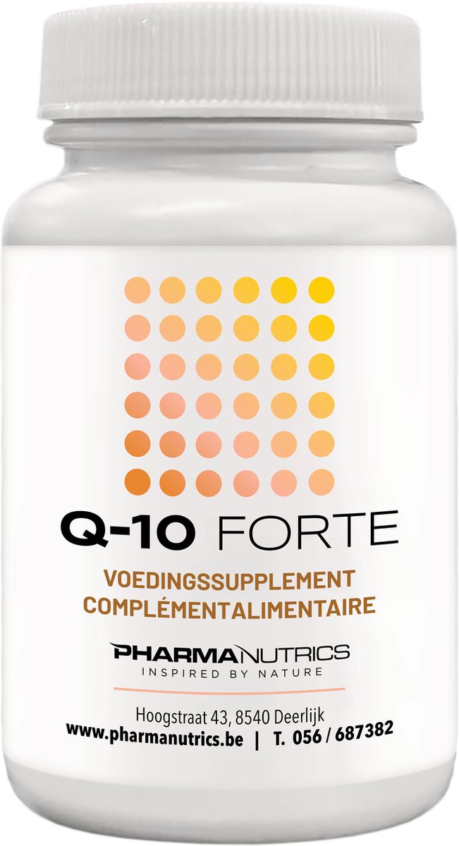 Goedkoopste Q10 FORTE (Ubiquinol 110 mg) 30 Caps Pharmanutrics - Ubiquinol - Energie - Sport - Antioxydant - Natuurlijk voedingssupplement