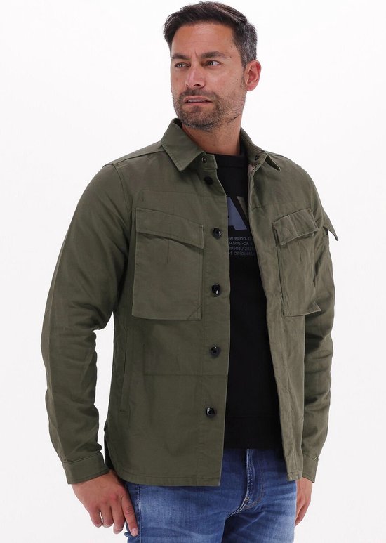 G Star Raw Mysterious Overshirt Overhemden Heren Groen Maat XXL bol