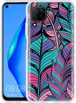 Huawei P40 Lite Hoesje Design Feathers Designed by Cazy