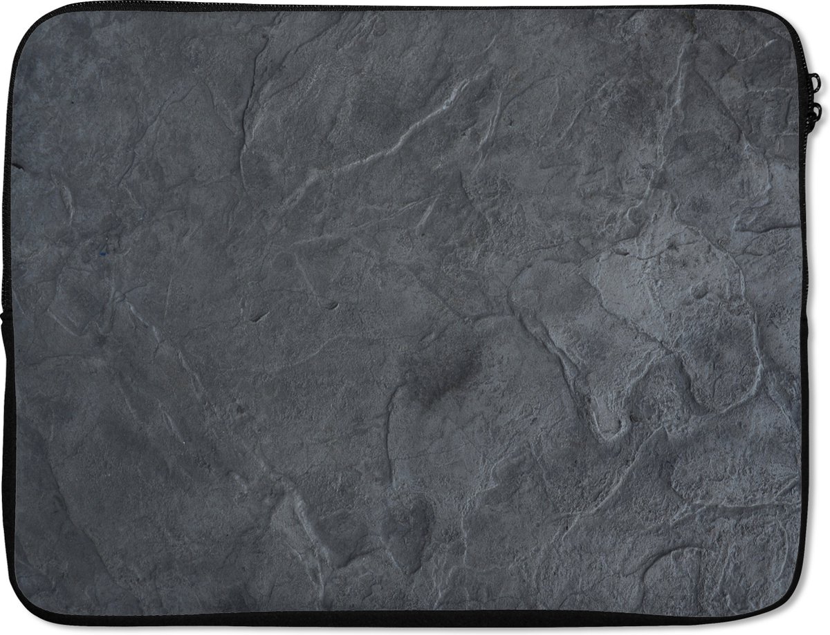 Laptophoes - Leisteen - Grijs - Abstract - Industrieel - Laptop case - Laptop sleeve - Laptop cover - 15 6 Inch