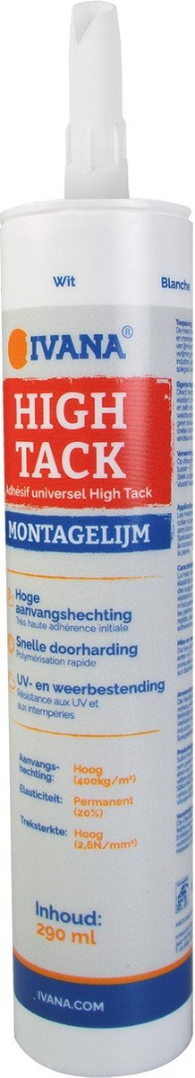 IVANA MONTAGELIJM WIT HIGH-TACK 290 ML 56034