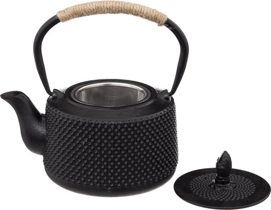 Theepot Leaves goud blauw 80 cl met filter | Gietijzer theepotten - Kookwinkel Kitchen&More Theepot Leaves goud blauw 80 cl met filter | Gietijzer theepotten - Kookwinkel Kitchen&More