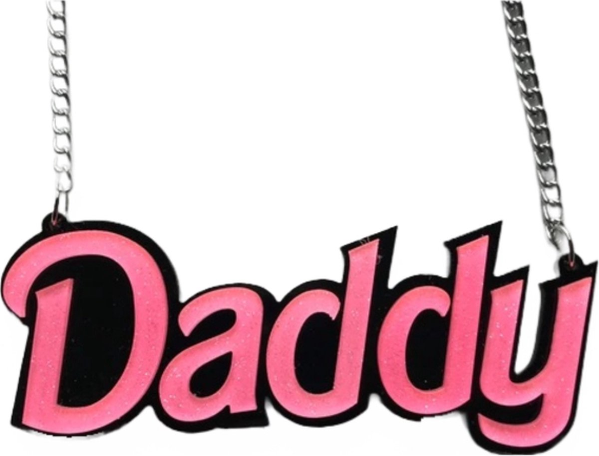 Goedkoopste Banoch | Daddy halsband - hanger met zilverkleurige ketting