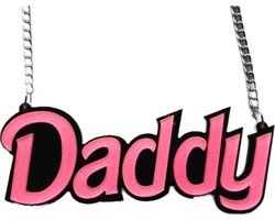 Banoch | Daddy halsband - hanger met zilverkleurige ketting
