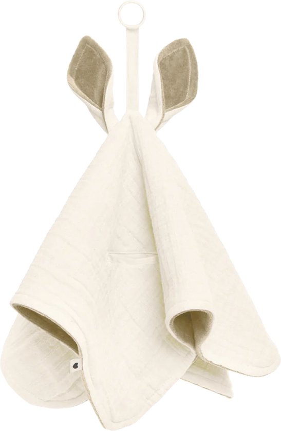 BiBS Cuddle Cloth Kangaroo Ivory 100 katoen