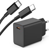 Snellader + USB C Oplader Kabel - 1 Meter - 45W - Super Fast Charge - Geschikt voor Flip,Fold,Tab,A9,A8,S9,S8,3,4,5,Ultra,Plus,S24
